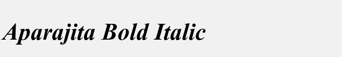 Aparajita Bold Italic